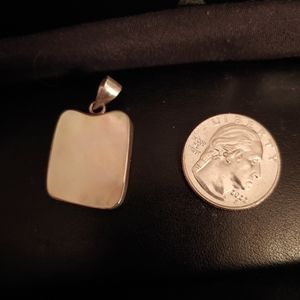 Sterling Silver and mother of pearl pendant